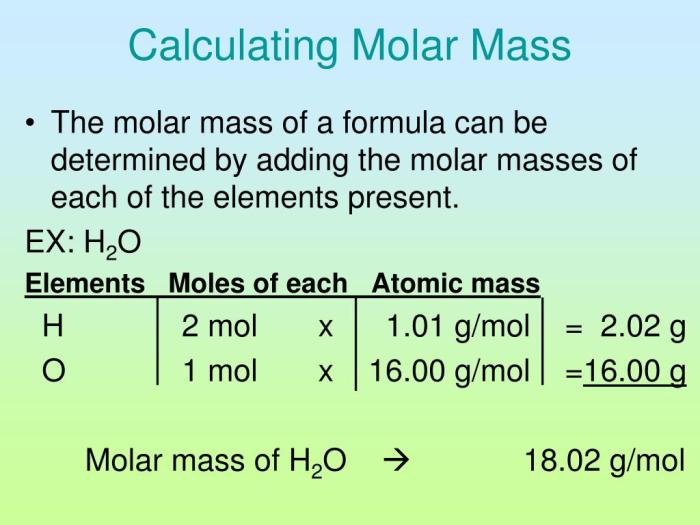 Unit 2 molar mass worksheet