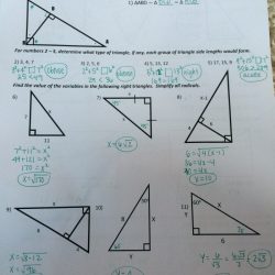 Solving right triangles answer key