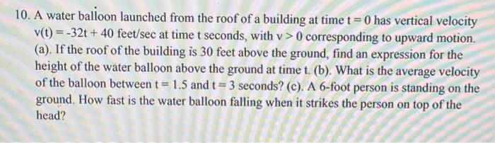 A water balloon is launched at a building 24m away